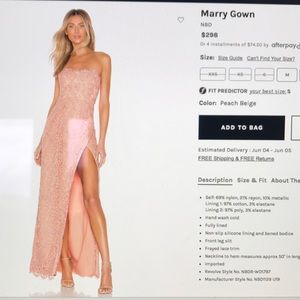 NBD FORMAL DRESS